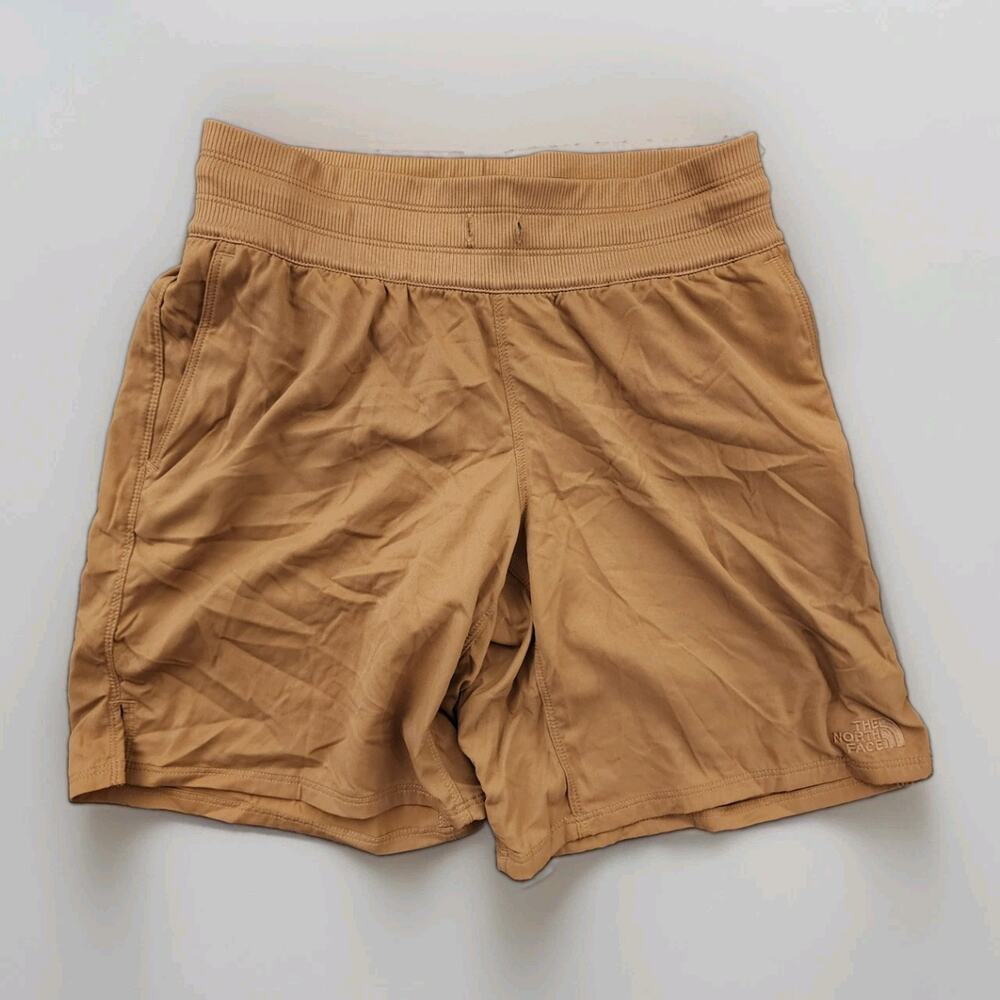 The North Face Womens Small Tan Class V Pull On Hiking Shorts Khaki Camel S Long